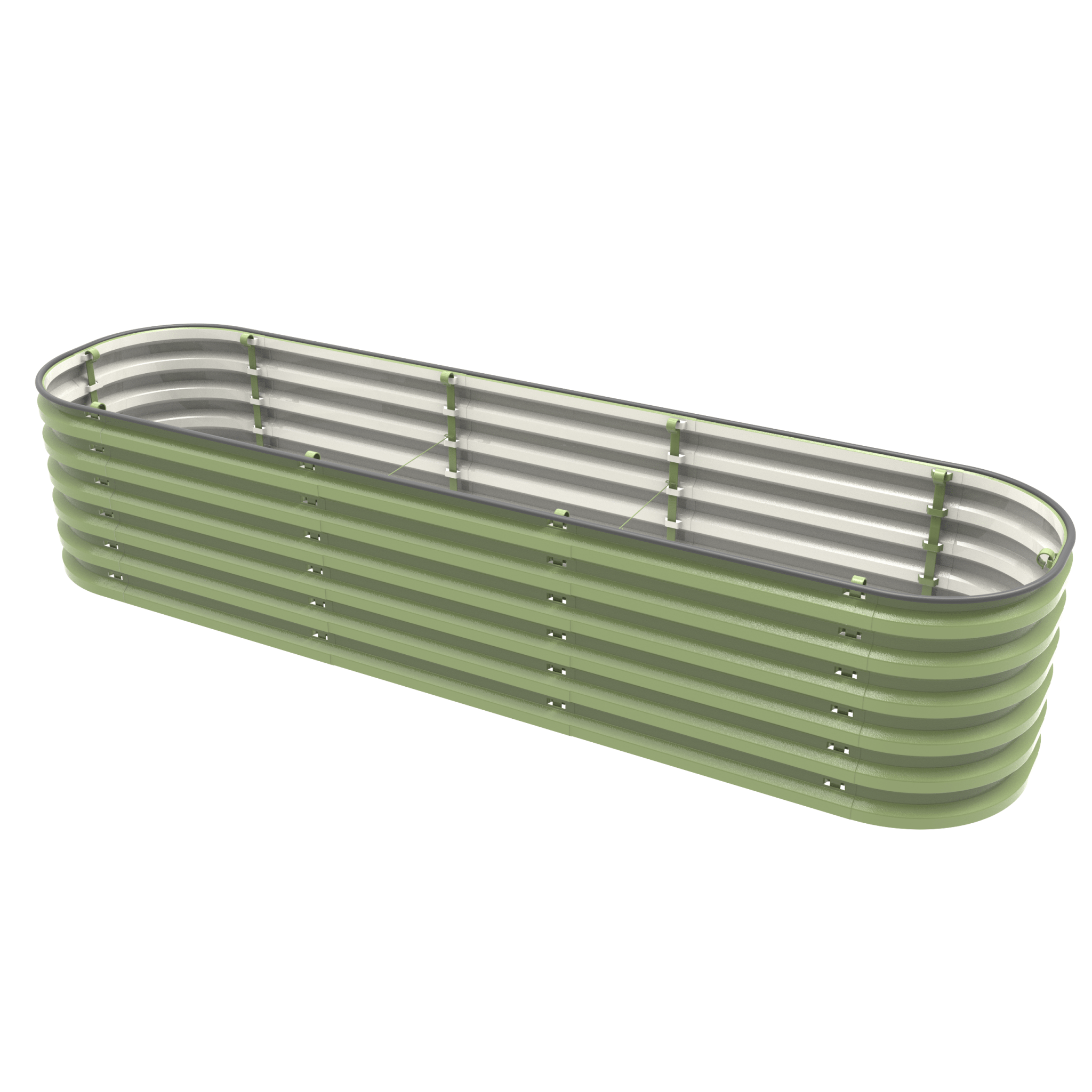 Gro-Rite Metal Raised Garden Beds - Long Slender Bed Configuration